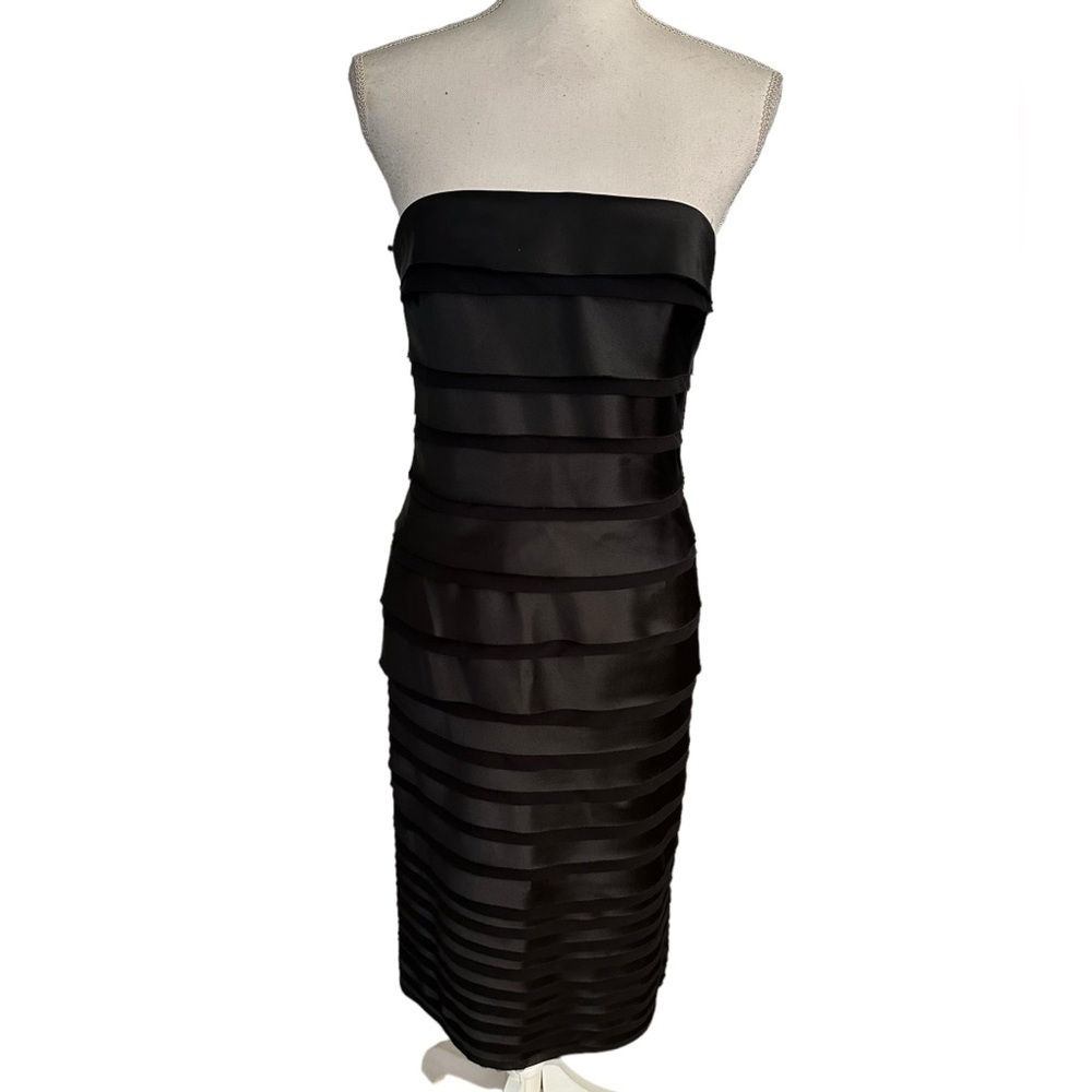 WHBM strapless satin dress size 6